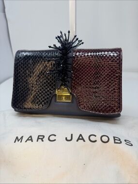 Marc Jacobs Collection RARE Genuine Python Cliky Embellished Evening Bag